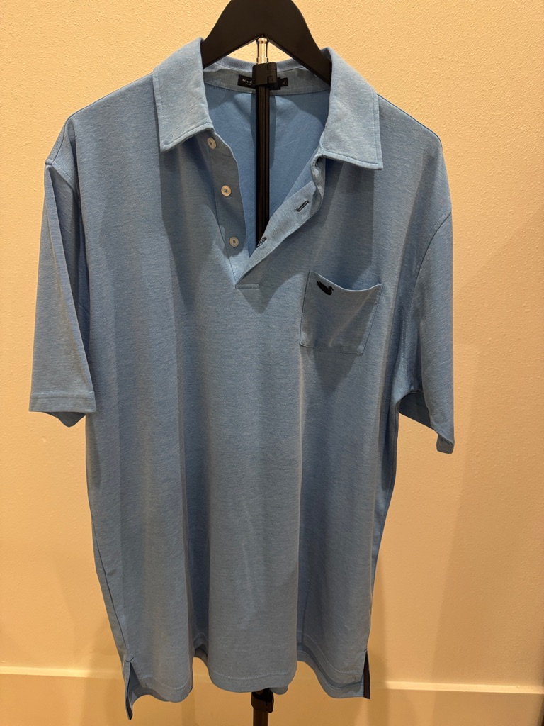 Southern Marsh Sky Blue Polo With Chest Pocket